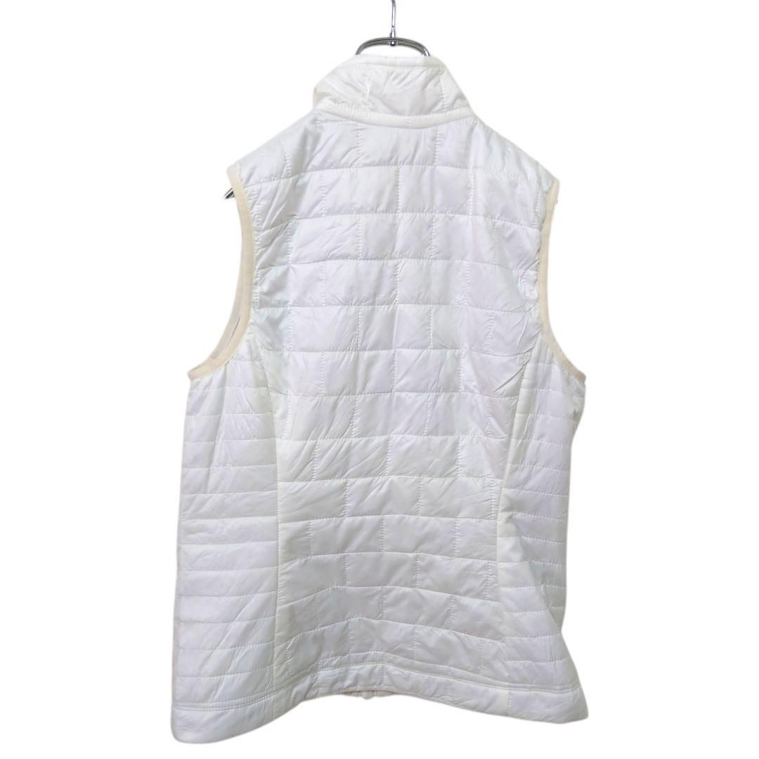 patagonia 刺繍デザイン ナノパフベスト ホワイト A-2702