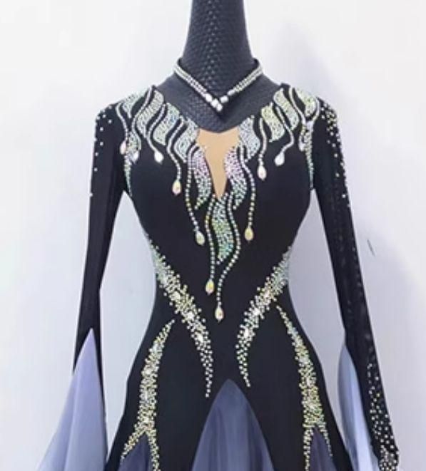 オーダーメイド　社交ダンス衣装　スタンダードドレス 色変更可 オーダーメイド ☆色変更可能 社交ダンス衣装 スタンダード