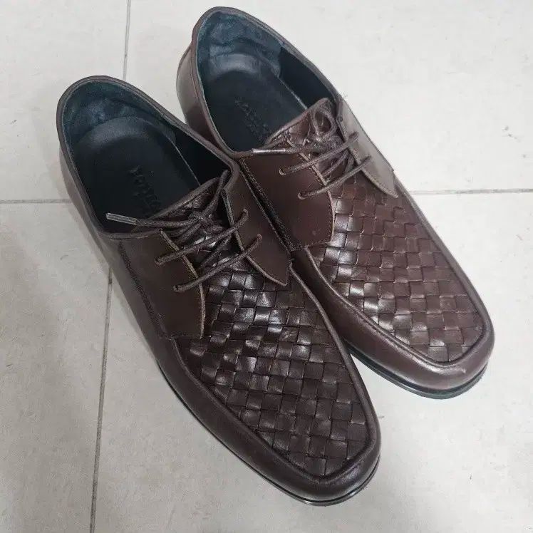 bottega veneta vintageイントレチャート革靴 Vintage BOTTEGAVENETA