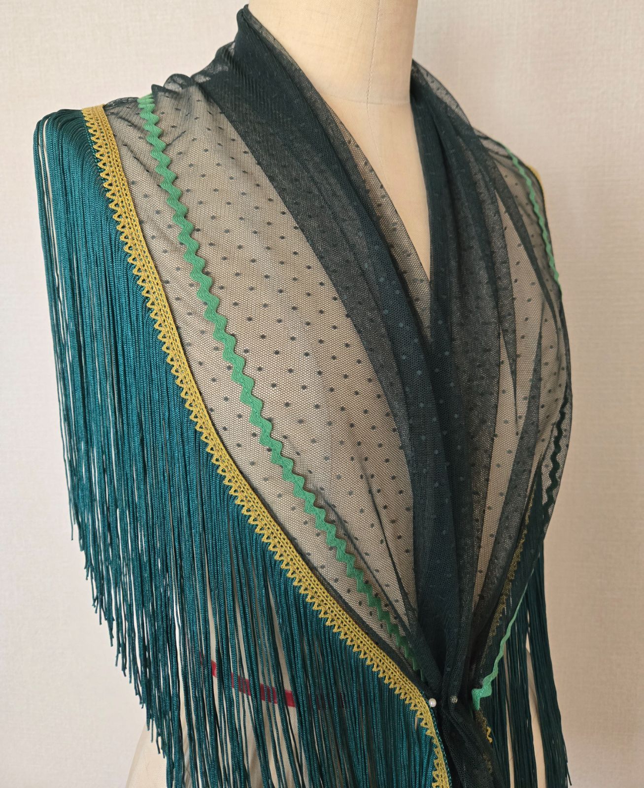 フラメンコ 衣装 シージョ グリーン