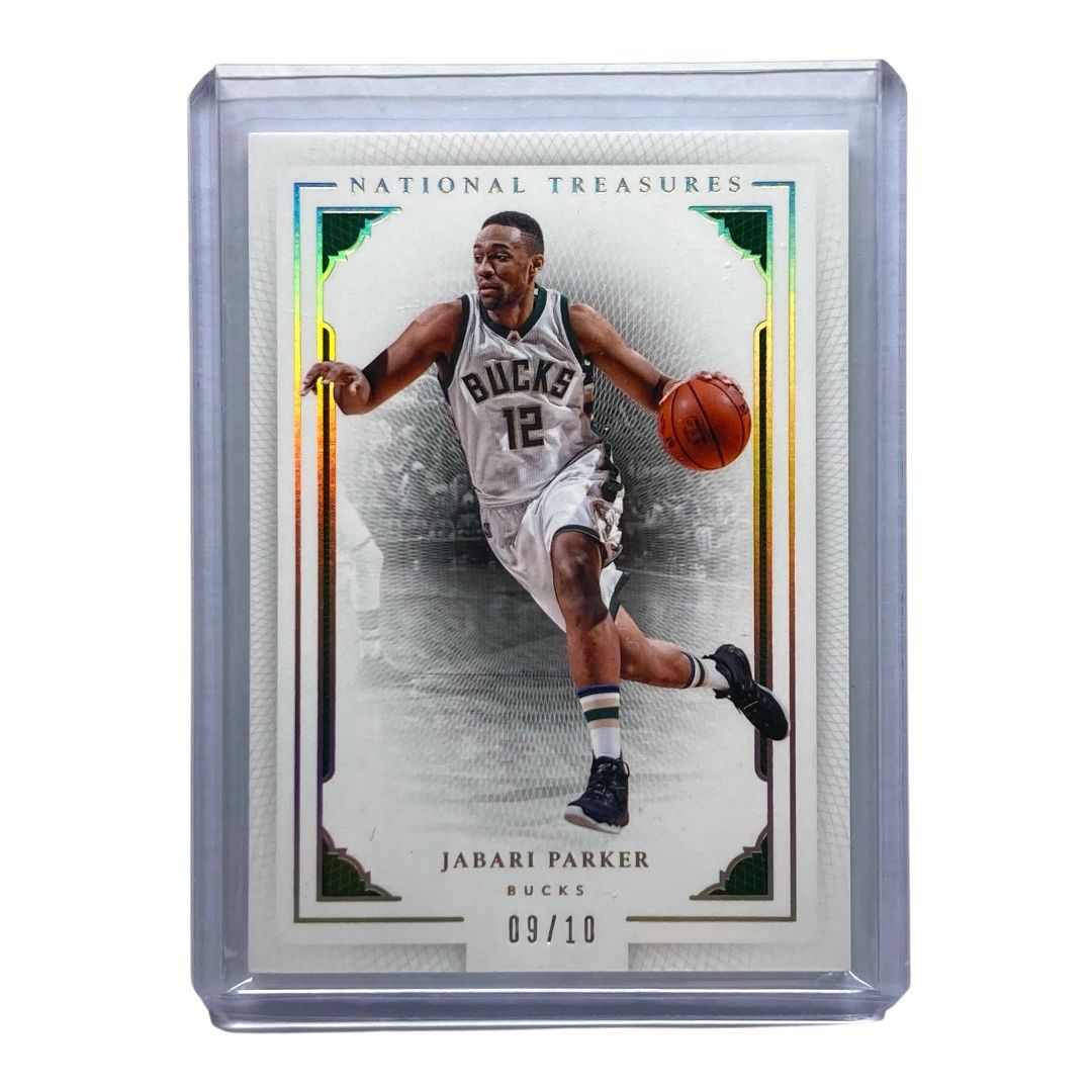 PANINI NBAカード NATIONAL TREASURES JABARI PARKER BUCKS 09/10 #37