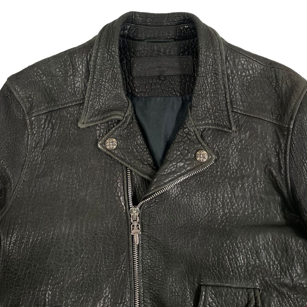 若者に人気のブランド CHROME HEARTS クロムハーツ CRETIN LTHR クリティン レザー ジャケット・アウター