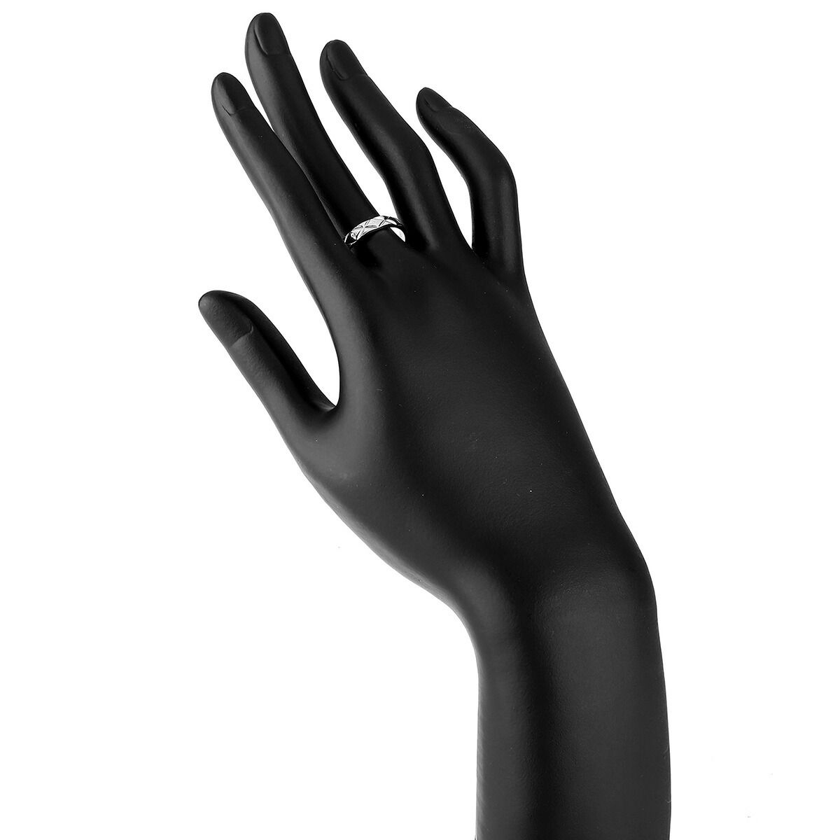 シャネル マトラッセ リング 指輪 Pt950 19号 CHANEL 中古 プレラブド  