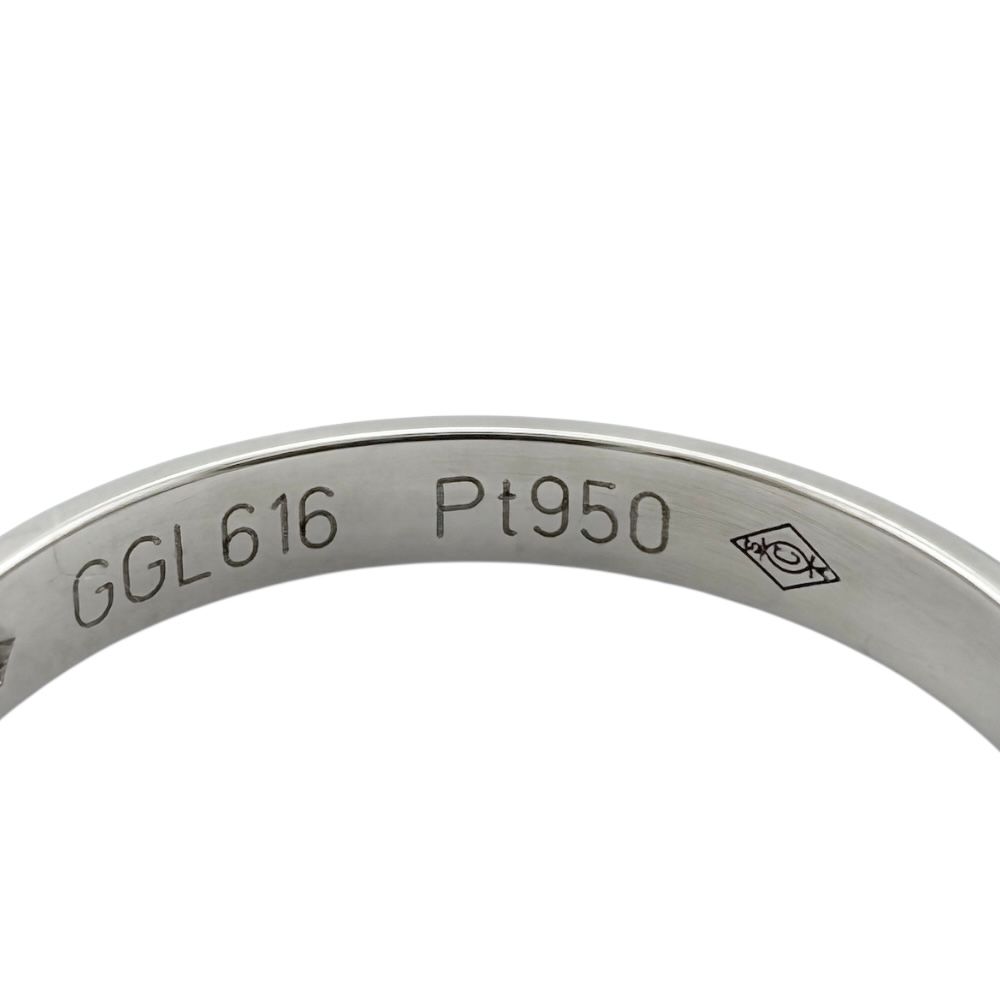 【フォロー割】カルティエ Pt950 ウェディング 1P ダイヤ リング 8号 フォロー割】カルティエ Pt950 ウェディング 1P ダイヤ リング 8号