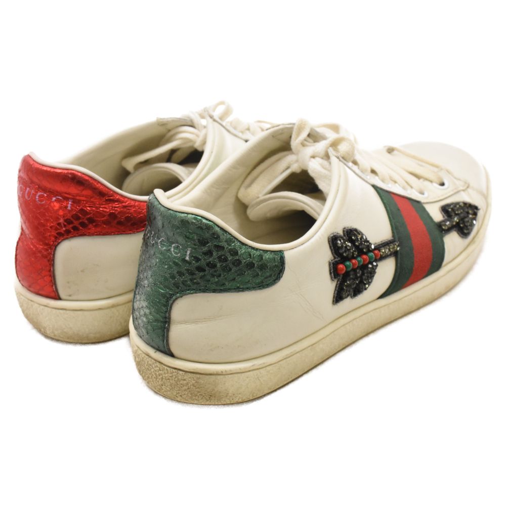 驚きの価格 GUCCI◇ローカットスニーカー/UK7/WHT/523455 26.0cm