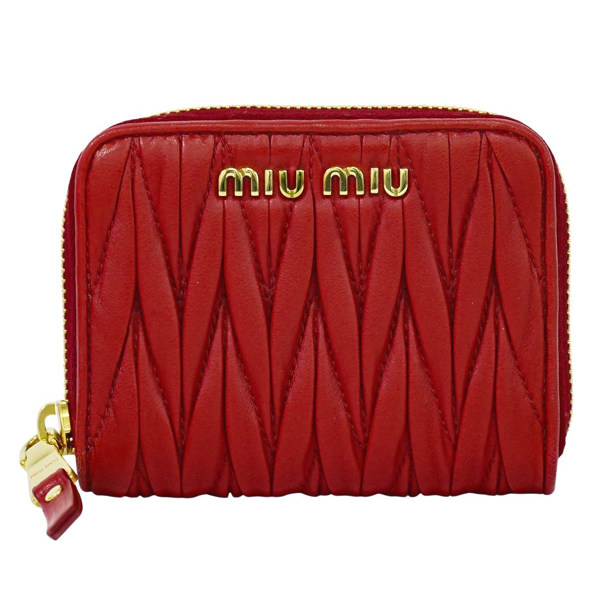 本物 ミュウミュウ MIU MIU マテラッセ コインケース 小銭入れ