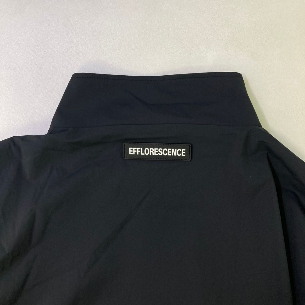 裏メッシュハーフジップ長袖ブルゾン ネイビー系