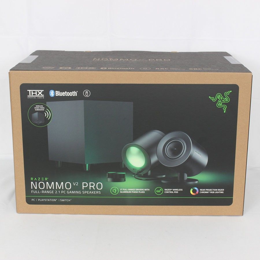 未開封 Razer Nommo V2 Pro RZ05-04740100-R3A1 ゲーミングスピーカー ワイヤレスサブウーファー搭載フルレンジ レイザー 本体