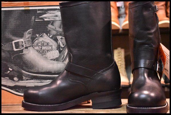 8.5D 箱付 DEAD PT83】Chippewa×HARLEYDAVIDSON チペワ 71203 エンジニア 黒 ブラック 10インチハイト  ビブラム ブーツ HOPESMORE【EI173】 - メルカリ