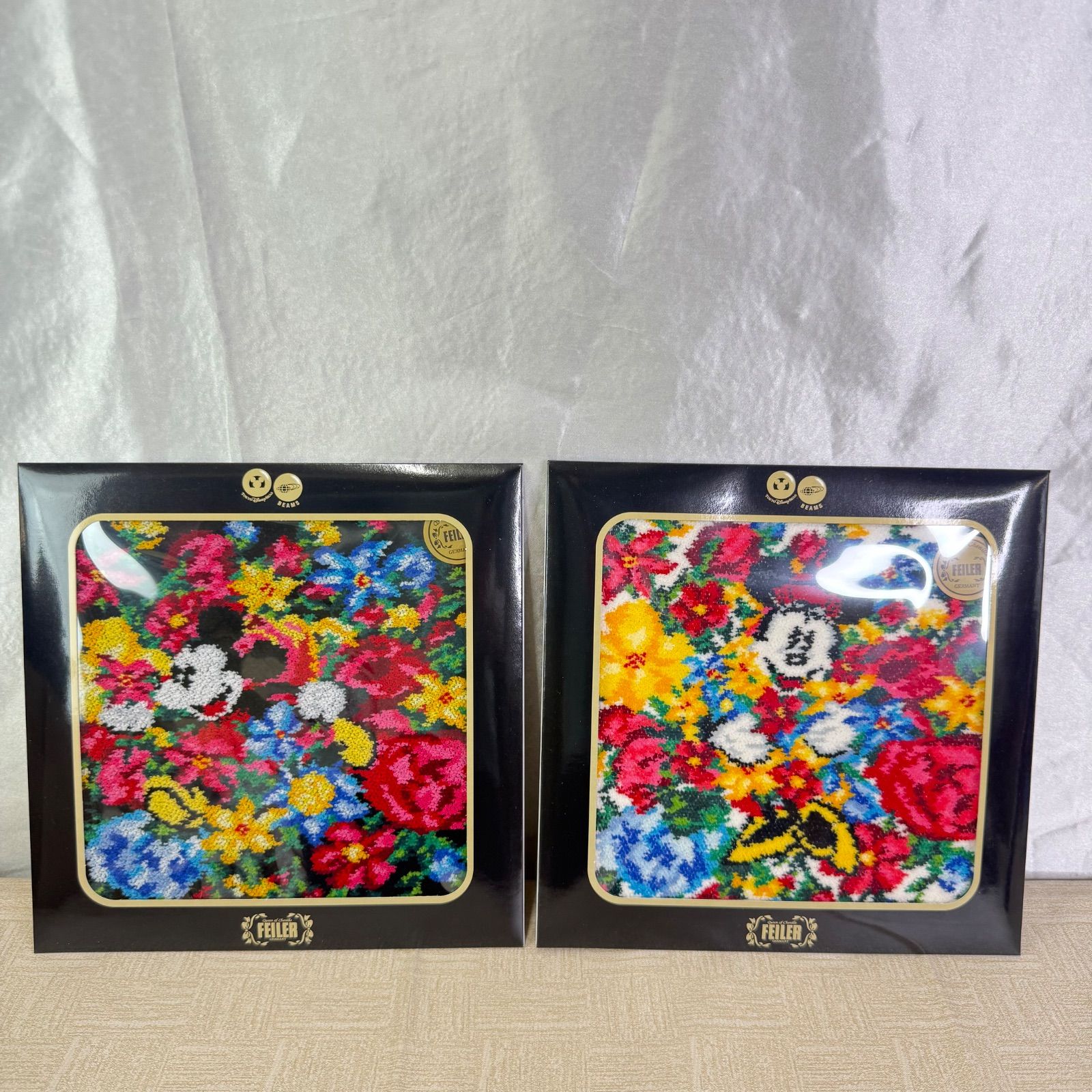 フェイラー BEAMS×Disnyタオル ハンカチ ミッキー ミニー ディズニー