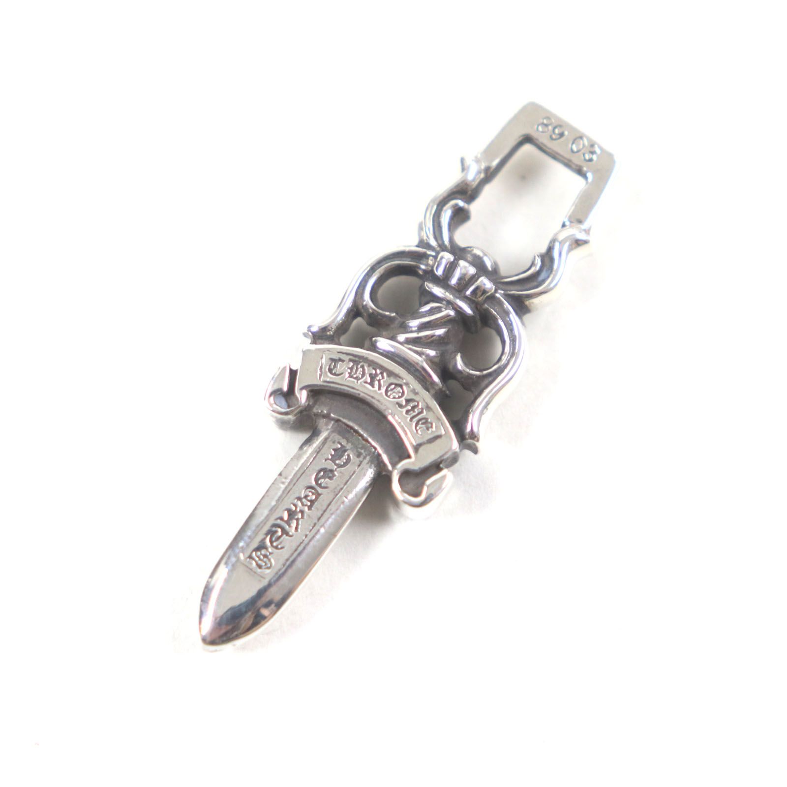 【CHROME HEARTS】シルバーダガー　ジップ　ペンダントトップ CHROME HEARTS クロムハーツ ダガー ジップ ペンダントトップ