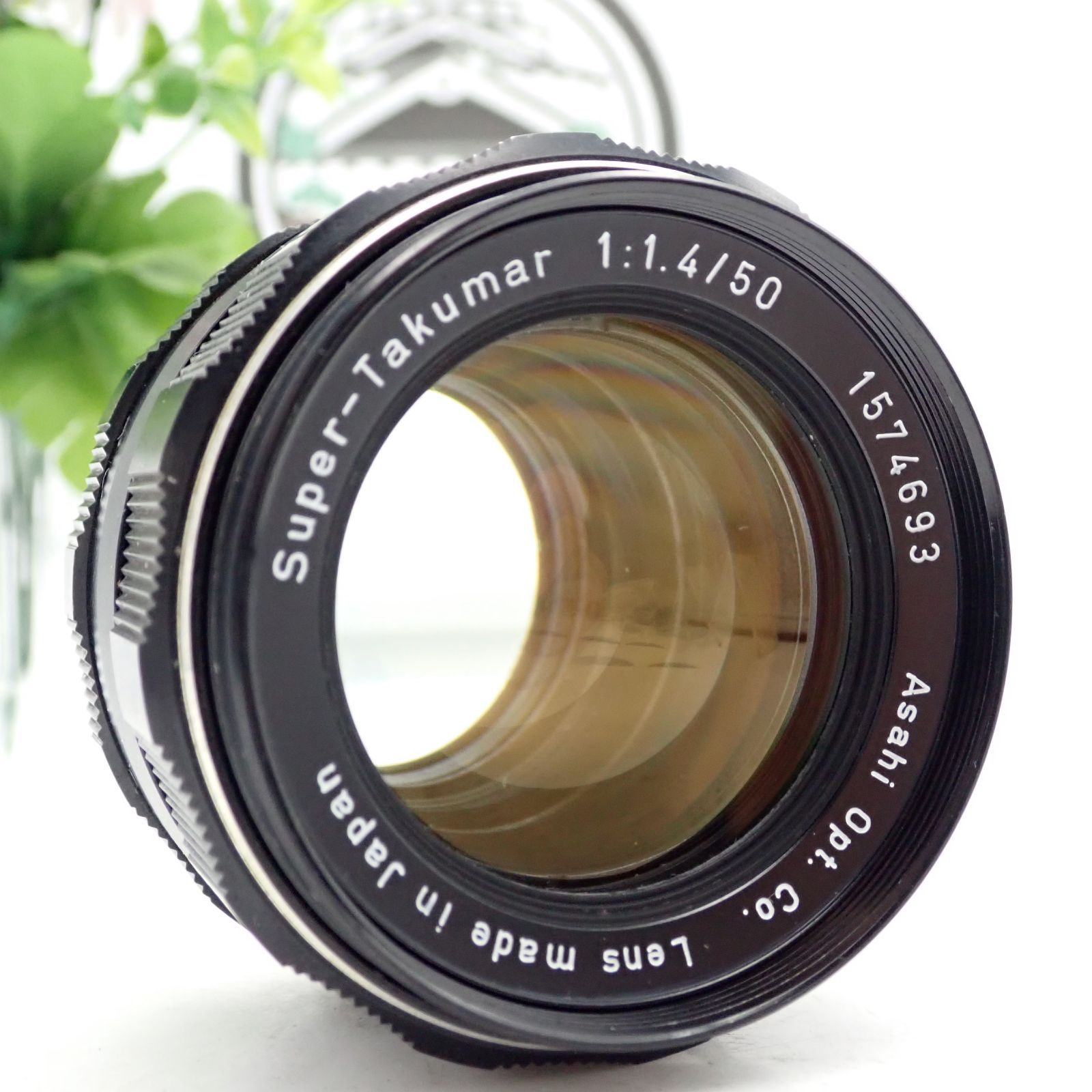 良品 ASAHI PENTAX Super Takumar 50mm f1.4 前期型 8枚玉 標準