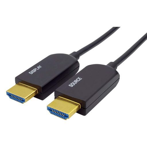 GOPPAゴッパHDMI光ファイバーケーブル 18Gbps 50m最大対応解像度4k 3840x2160 60HzブラックGP-HD20FK-500
