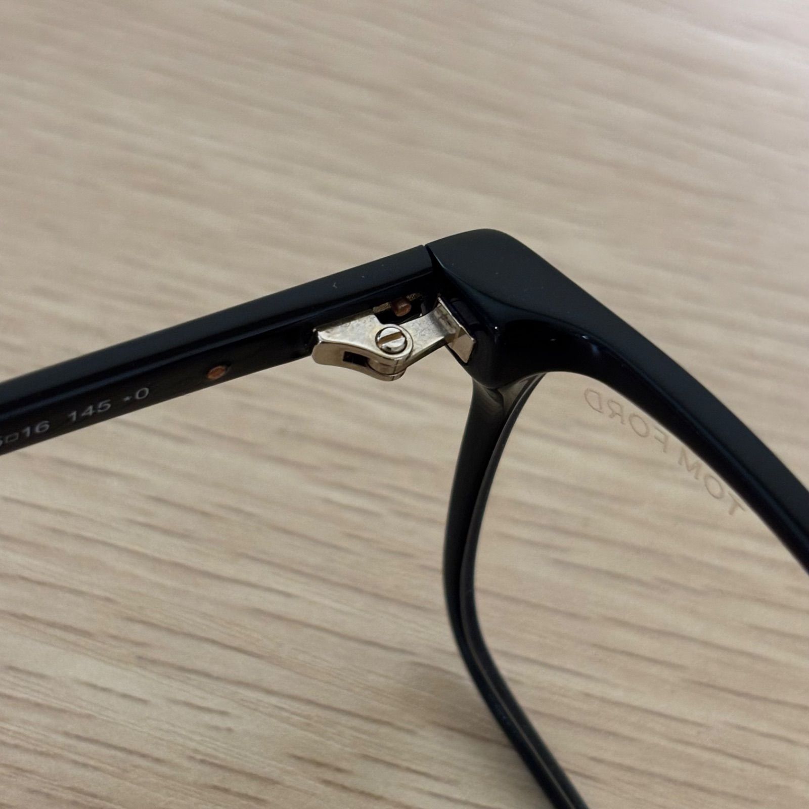 ▪️TOM FORD トムフォード メガネ 眼鏡 度なし ブラック TF-5584-F-B 