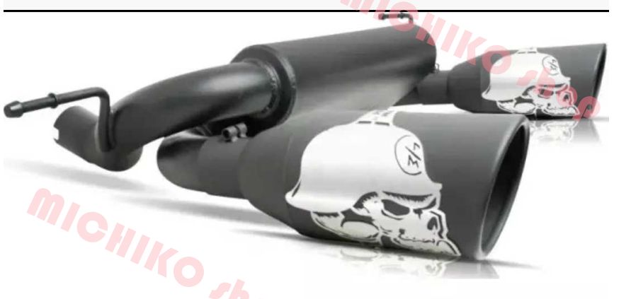 07-17 年 ジープ ラングラー 改装スカルデザインエキゾースト JK ラングラー用マフラー