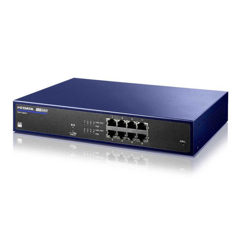 送料無料 ♥ 未開梱 IOデータ ＩＥＥＥ８０２．３ａｔ Ｔｙｐｅ２ 対応８ポートＰｏＥスイッチ BSH-GP08MB