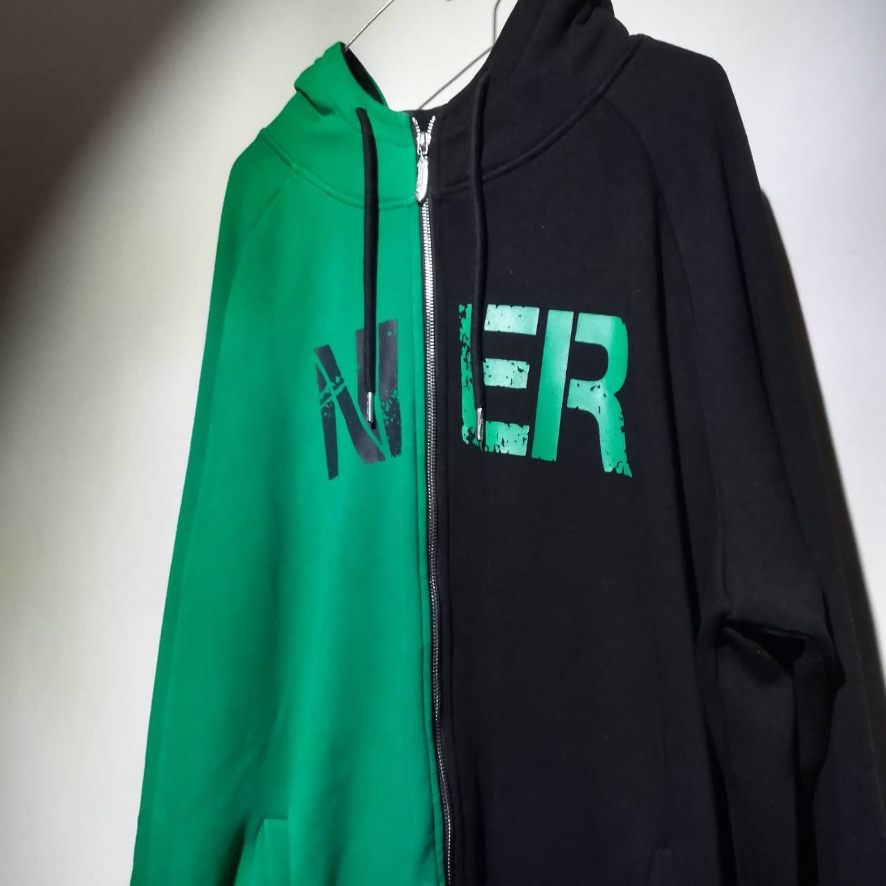 WN230609-021】NieR CLOTHING ニーアクロージング ジップパーカー F 緑