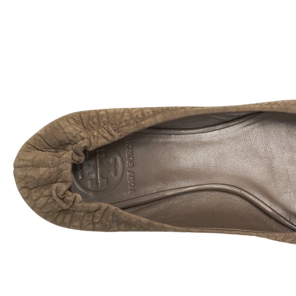 TORY BURCH トリーバーチ スエードフラットシューズ ブラウン系