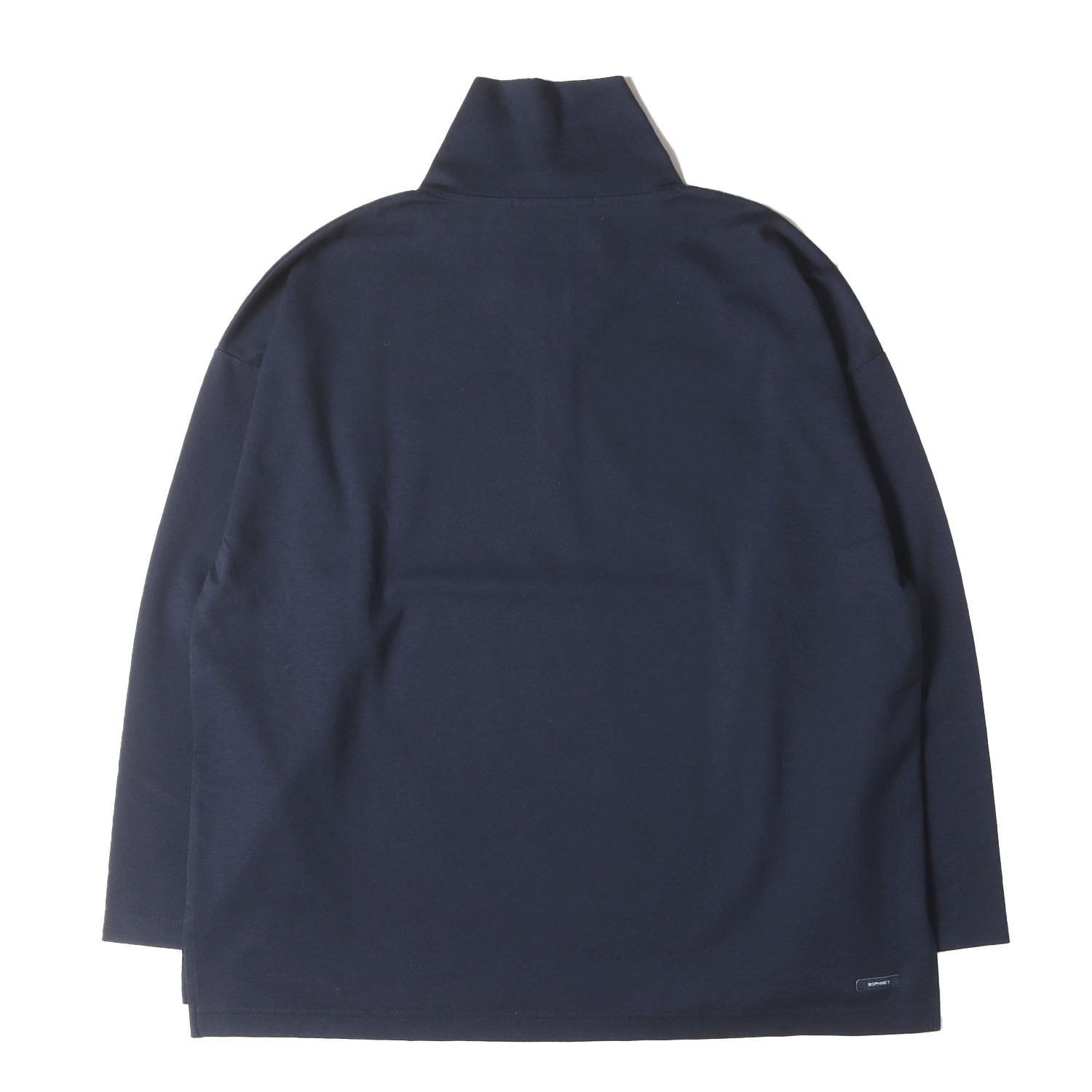 SOPHNET ソフネット ネイビー 紺 サイズ:S | 24AW ストレッチ ハーフジップ プルオーバートップ (BASQUE PONTE HALF ZIP TOP) | トップス 長袖【メンズ】【中古】【新品同様】【K4540】 BLACK: メンズファッション SOPHNET ソフネット ネイビー 紺 サイズ:S