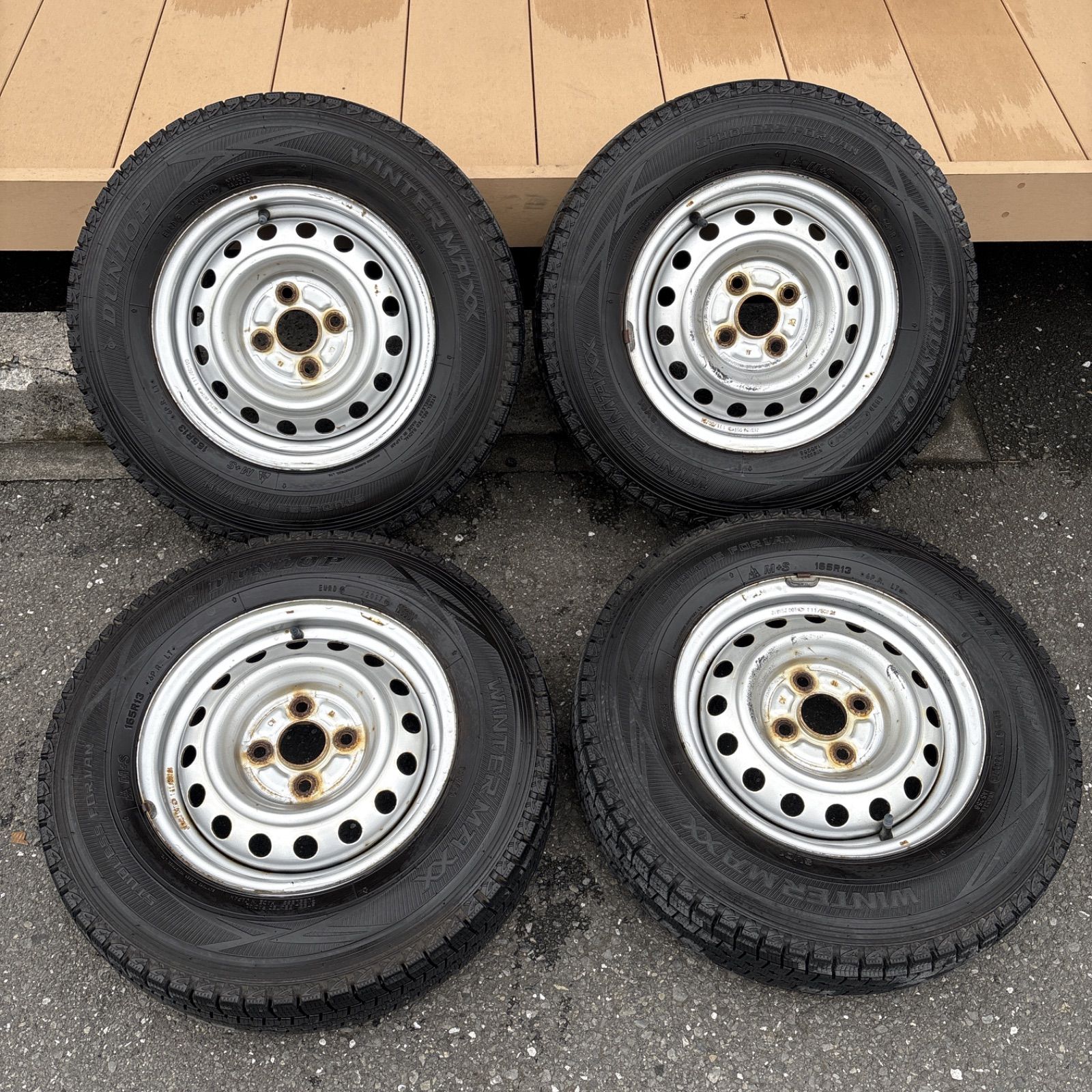 送料無料！！バリ溝】トヨタ プロボックス 純正ホイールタイヤ