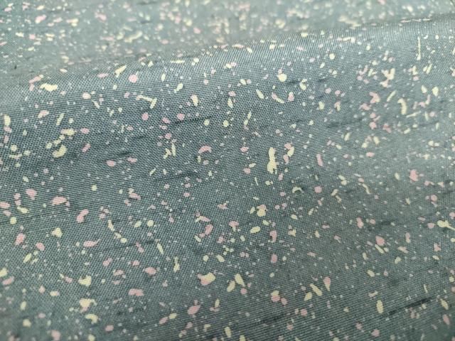 平和屋着物▽上質な小紋 単衣 色紙散らし文 正絹 逸品 AAAV2601fy