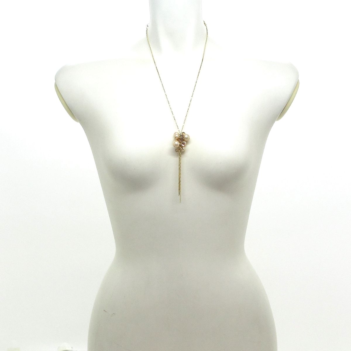 ANTEPRIMA アンテプリマ ネックレス - ゴールド×アイボリー×クリア フェイクパール