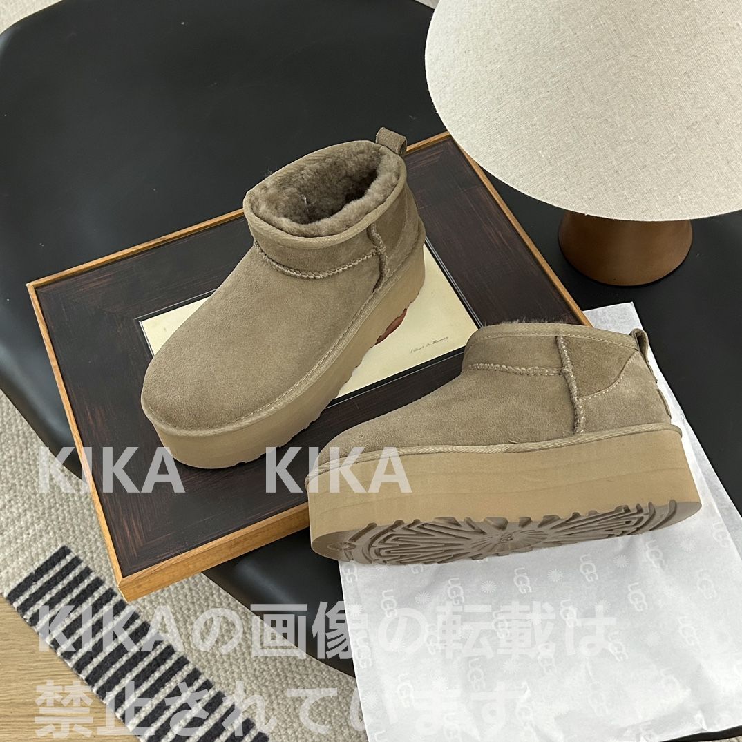 UGG 厚底5 cm アグ ブーツ クラッシックウルトラ ミニプラットフォーム