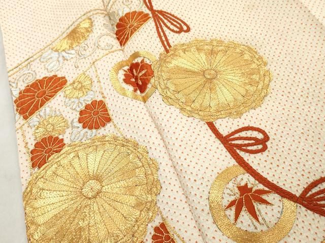 ✲豪華 刺繍 お振り袖 平和屋着物□豪華振袖 駒刺繍 花車文 暈し染め 金銀糸 正絹 逸品