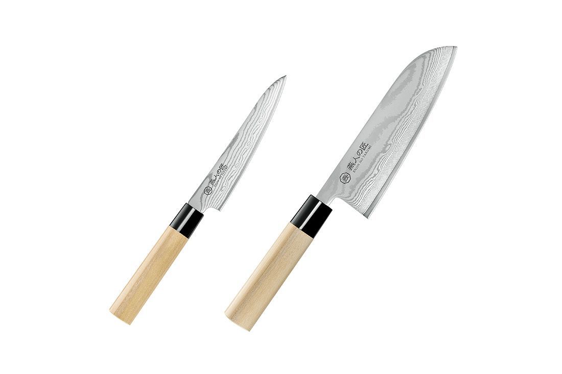 燕人の匠 三徳包丁165mm＆ペティナイフ130mm