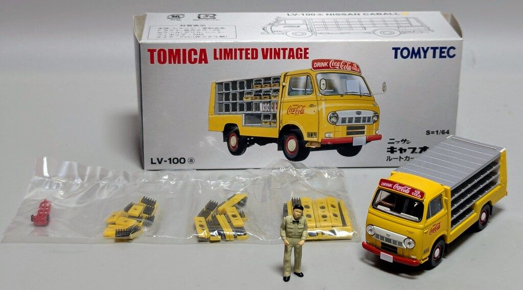 トミーテック TOMICA LIMITED VINTAGE ニッサン キャブオール ルートカー コカ コーラ LV-100a