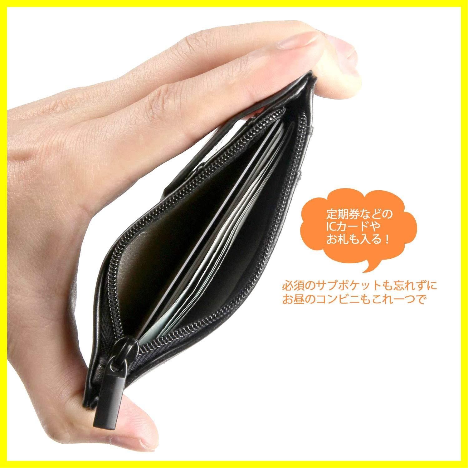 パスケース 定期入れ PUレザー リール付き 小銭入れ コインケース 伸縮 