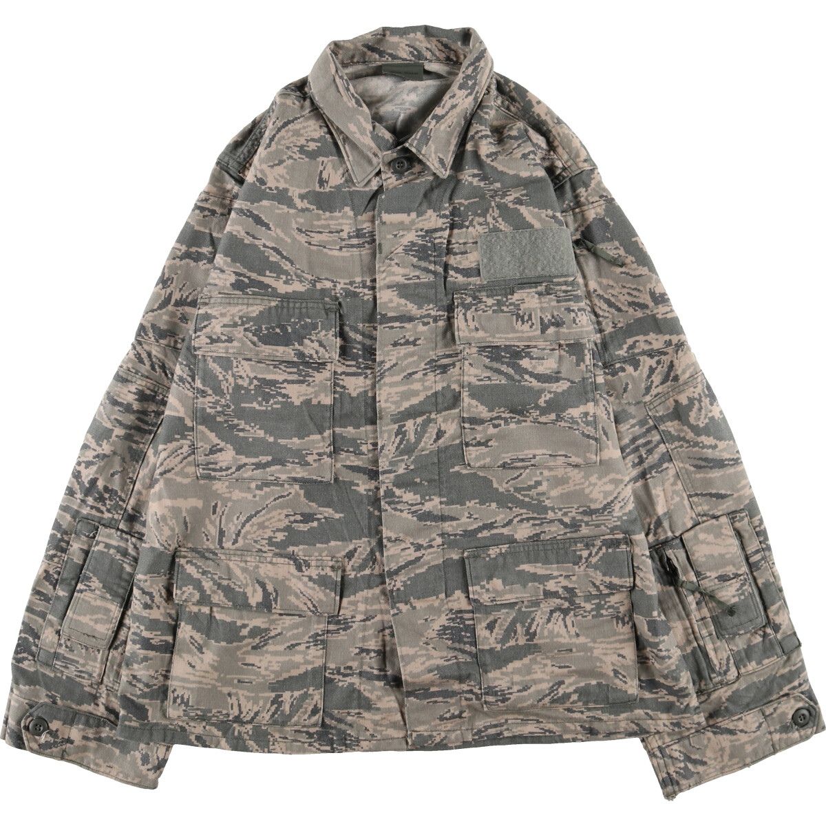 古着 00年代 米軍実品 迷彩柄 ABU デジタルタイガーカモ ミリタリー コンバットジャケット USA製 MEDIUM-REGULAR メンズM相当/eaa490522