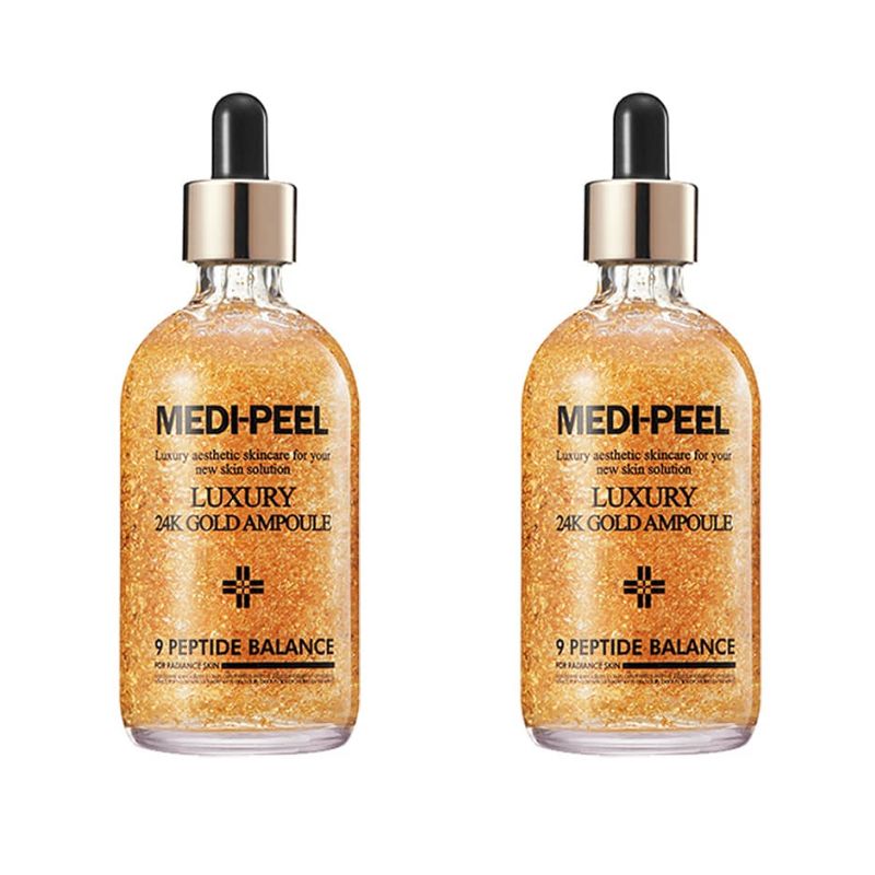 MEDI-PEEL メディピール ラグジュアリー 24K ゴールド アンプル 100ml 2個セット 『美容液』 ［8809409343082-2p］  - メルカリ