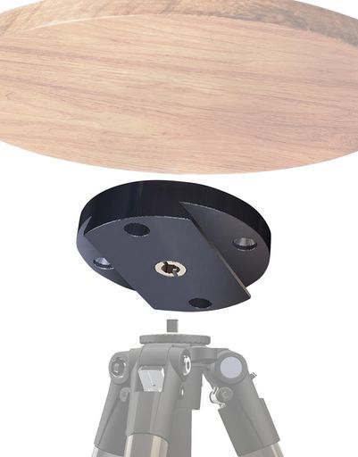 ブラックm カメラ スリック三脚テーブルアタッチメントT・PLATEテーブル自作用