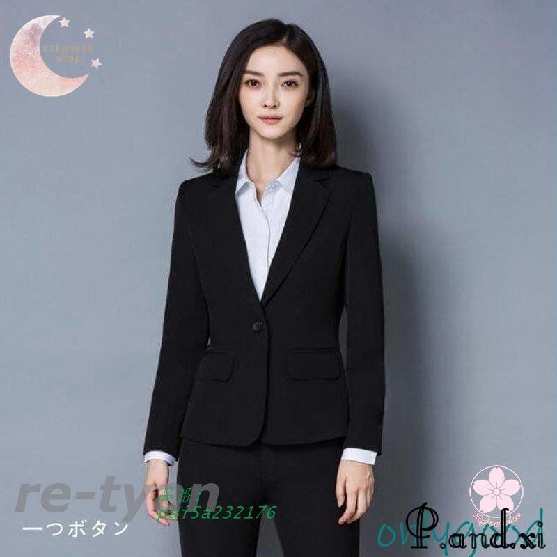スーツ レディース 3点セット キャミソールおまけ 一つボタン 二つボタン ビジネス フォーマル リクルートスーツ セット OL ビジネススーツ 30代40代 通勤 pai5a232176