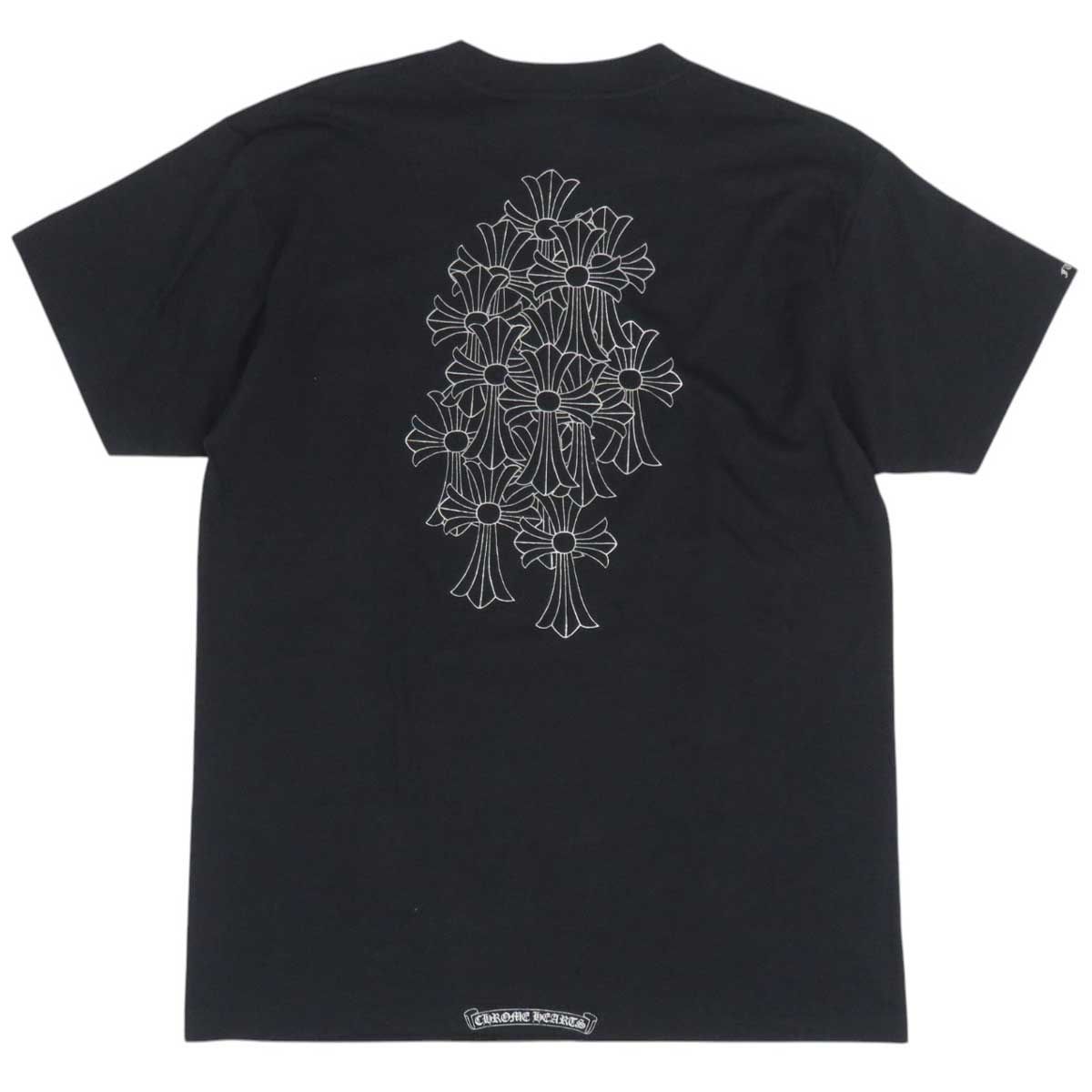 CHROME HEARTS ホースシュー クロス バックプリント Tシャツ