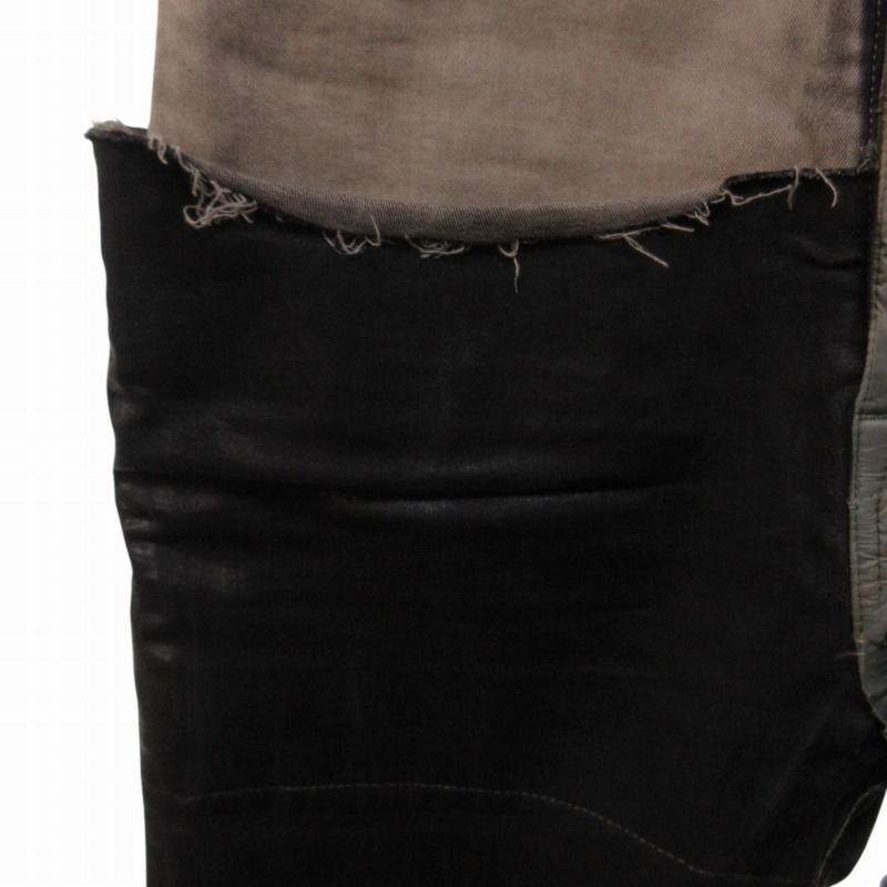 ゆり　ダークシャドウ　　ボランコーティングブーツカットジーンズデニムパンツ DRKSHDW(ダークシャドウ) BOLAN BOOTCUTデニムパンツDU01E3365