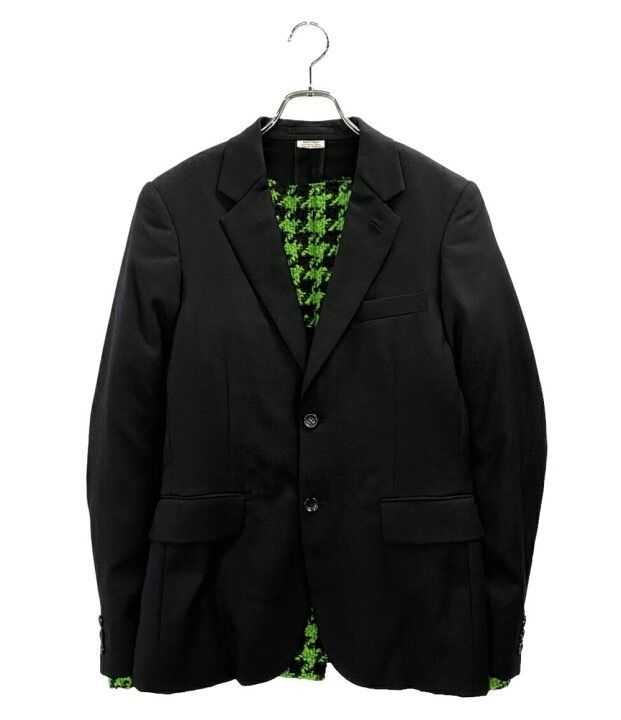 21aw COMME des GARCONS HOMME PLUS knit docking jacket 内ニットドッキングジャケット ブラック サイズS コムデギャルソンオムプリュス