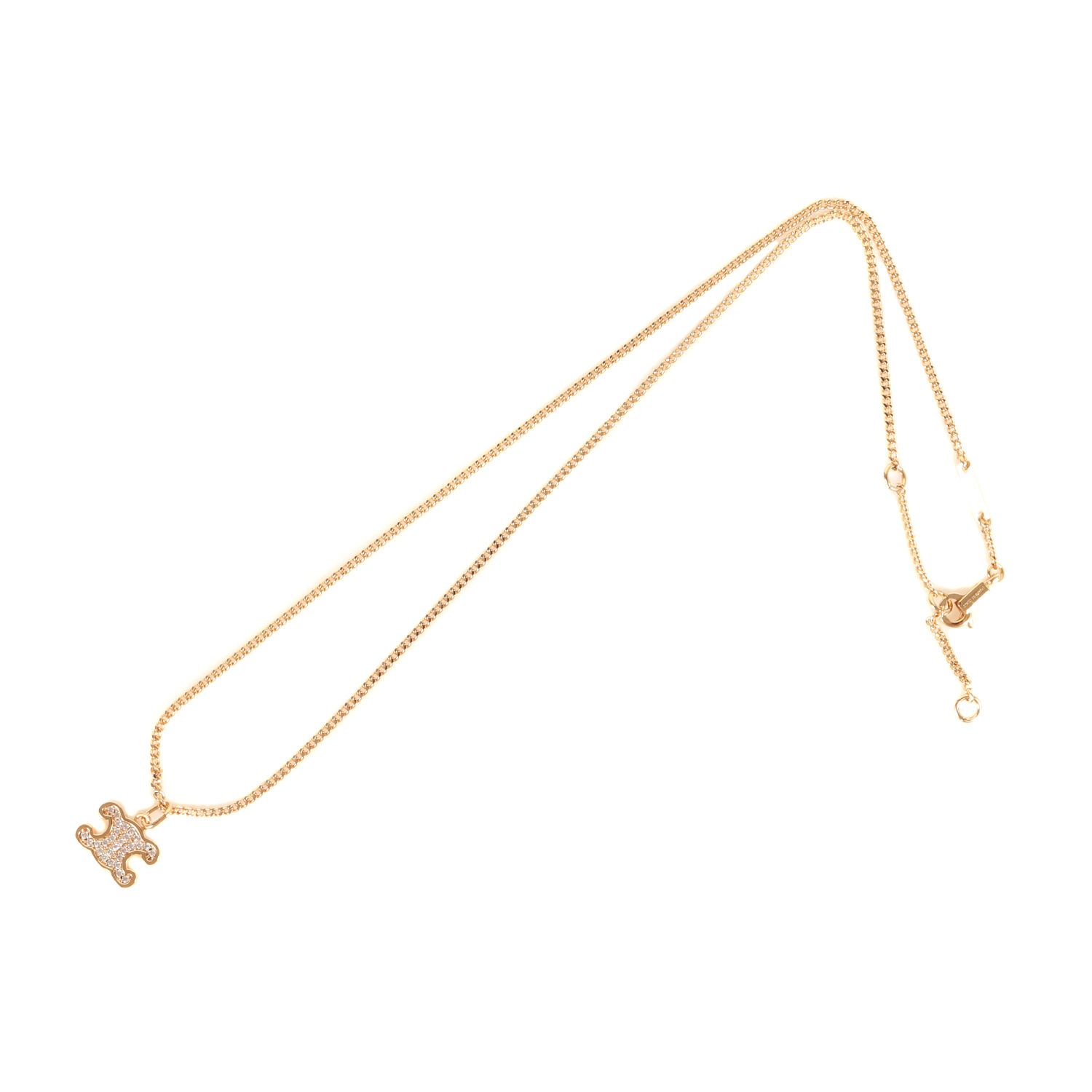 美品 CELINE セリーヌ 現行モデル トリオンフ ラインストーン