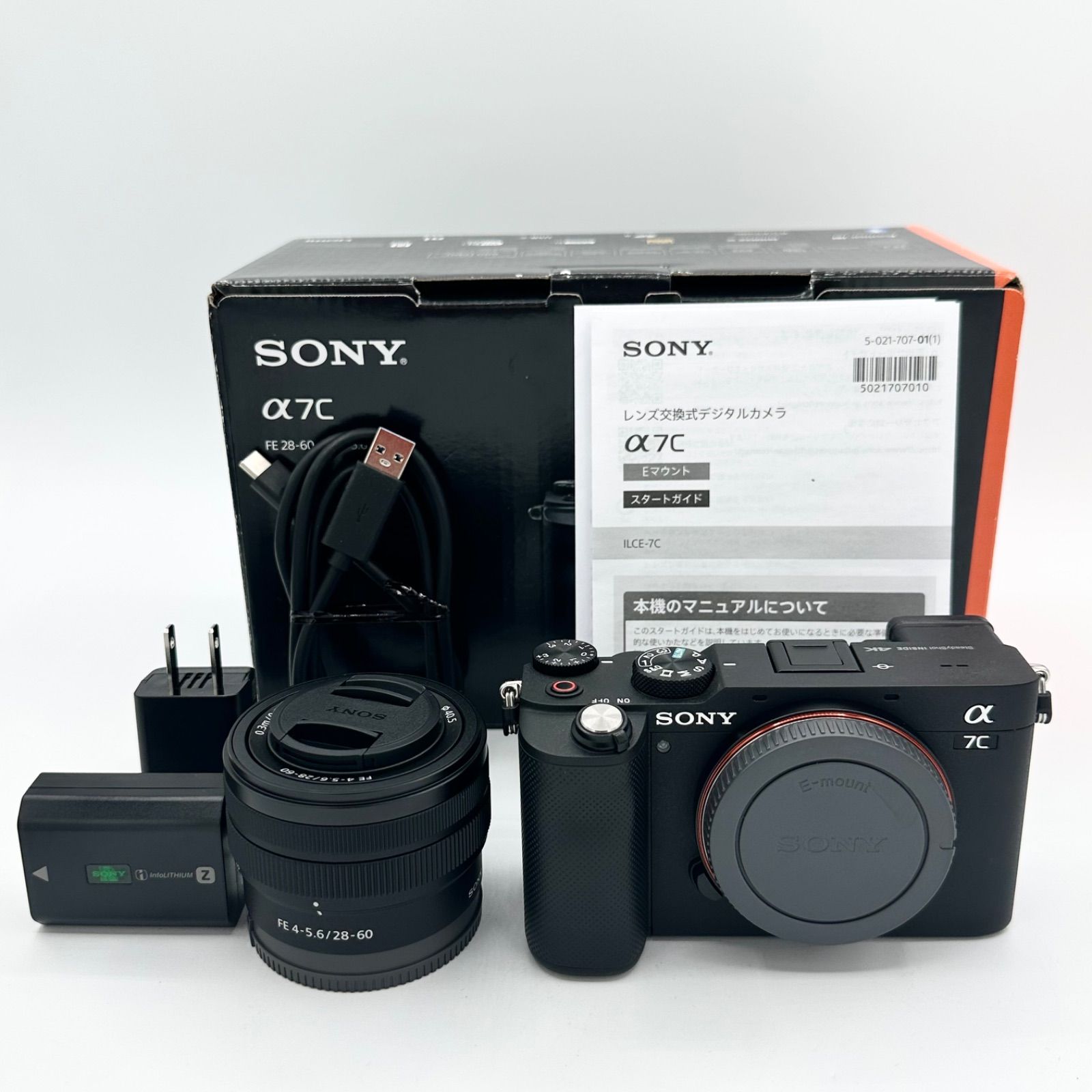 348ショット SONY ソニー フルサイズ ミラーレス一眼カメラ α7C ズームレンズキット 同梱レンズ SEL2860 ブラック ILCE-7CL B