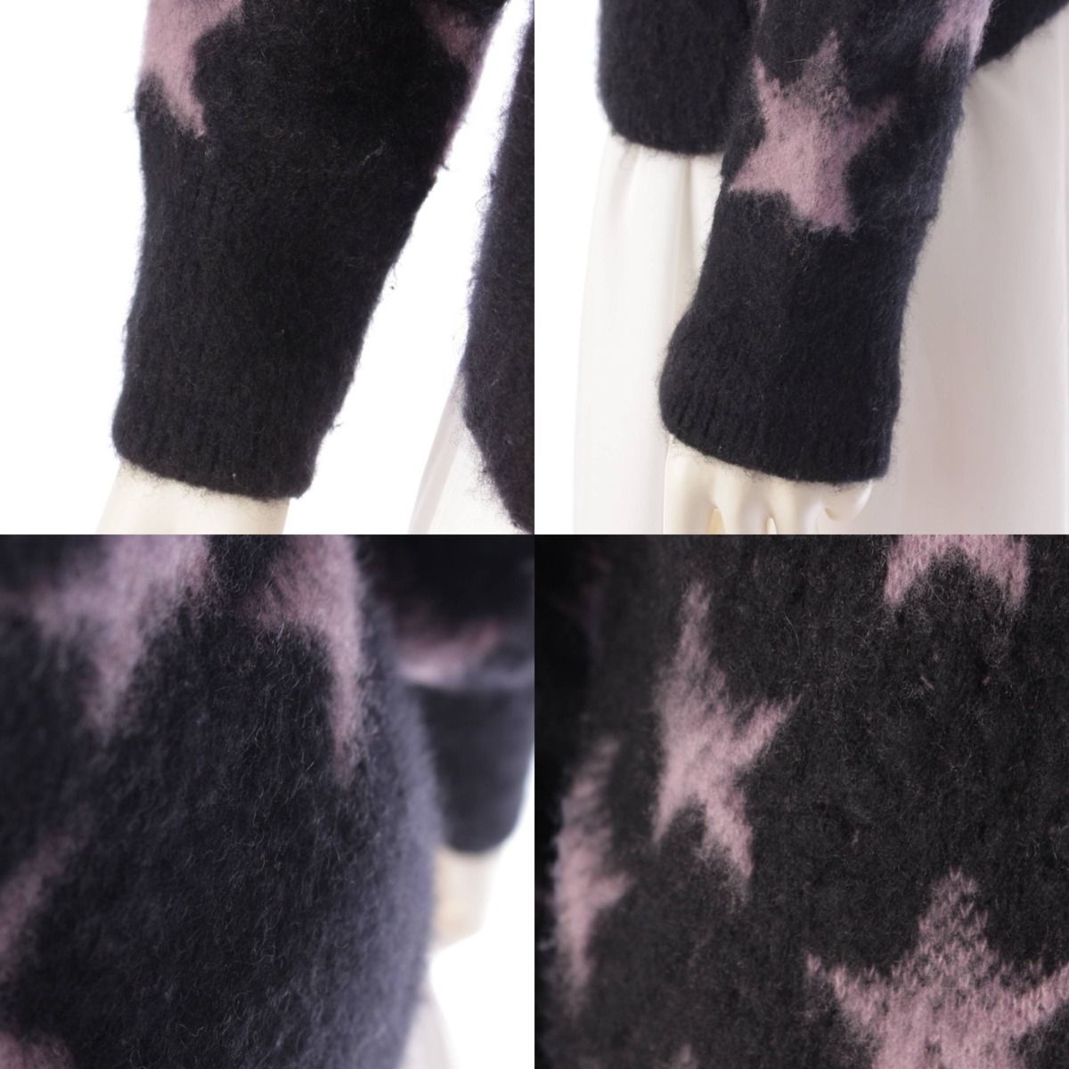 シャネル カシミヤ シルク ココマーク スター タートルネック ニット  