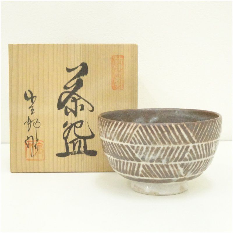 抹茶碗　平茶碗　骨董　レトロ 楽天市場】【中古】【茶道具】京焼 瑞香造 色絵八ッ橋茶碗（共箱