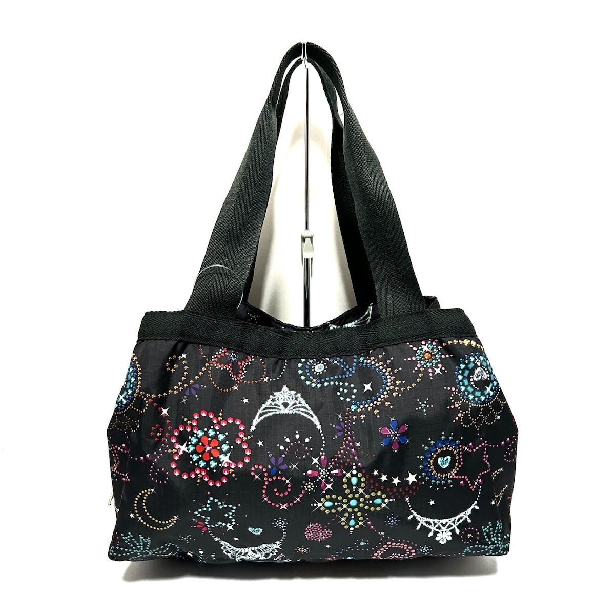 LESPORTSAC(レスポートサック) ショルダーバッグ美品 - 黒×ライト ...