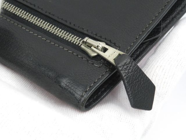 □中古□ エルメス 二つ折り 財布 サイフ チャック コンパクト メンズ