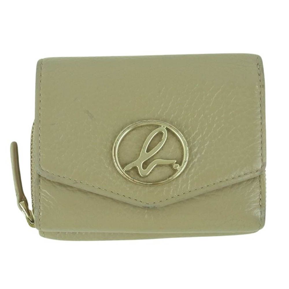 新品】アニエスベー ベージュ 三つ折り財布