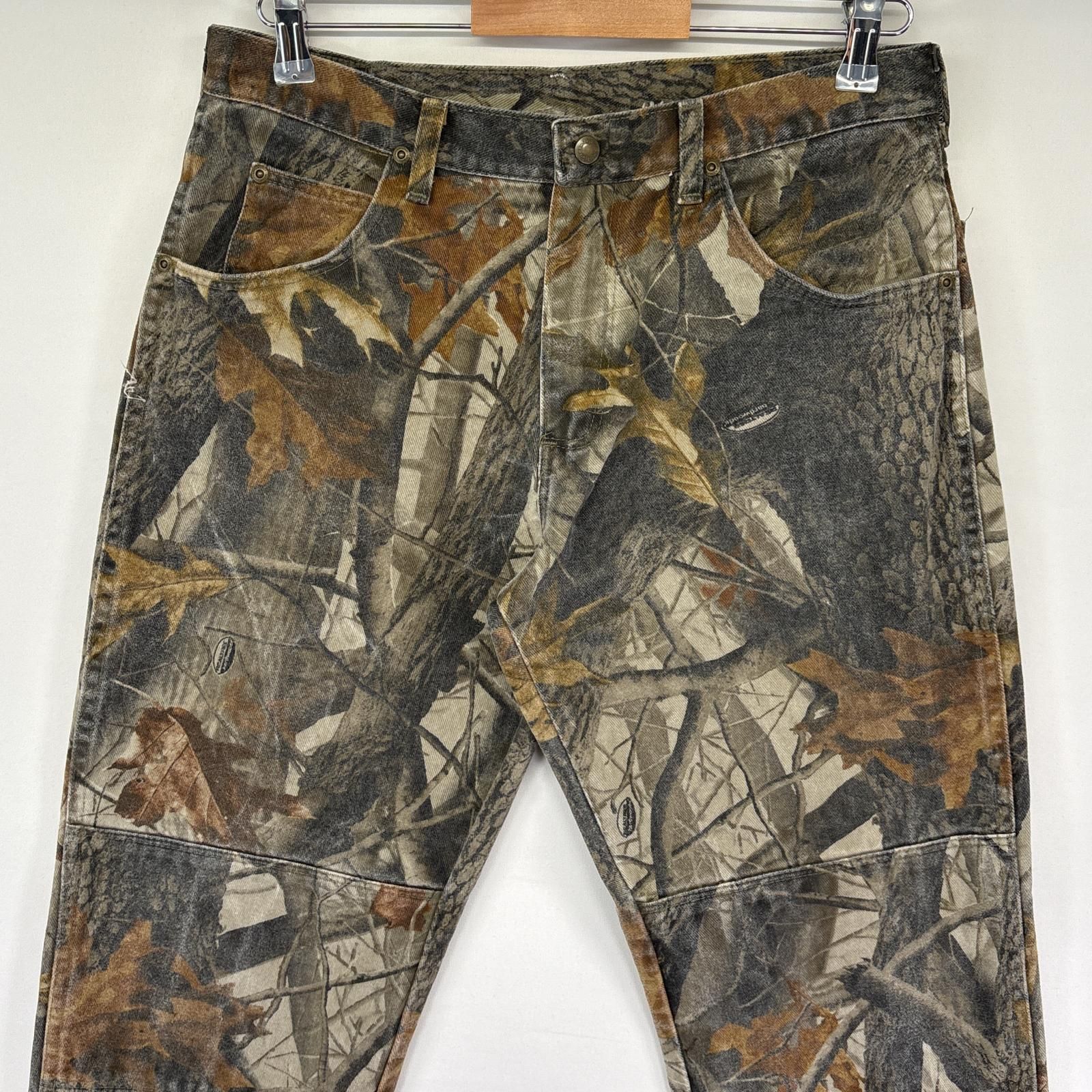 Wrangler ラングラー リアルツリーダブルニー5ポケットパンツ W32 古着 ラングラー Wrangler ワークパンツ リアルツリー
