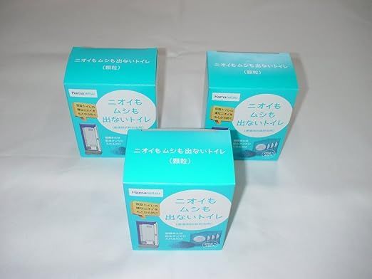 仮設トイレ用防臭 防虫剤 ニオイもムシも出ないトイレ 25ｇ×4包 ×3箱セット