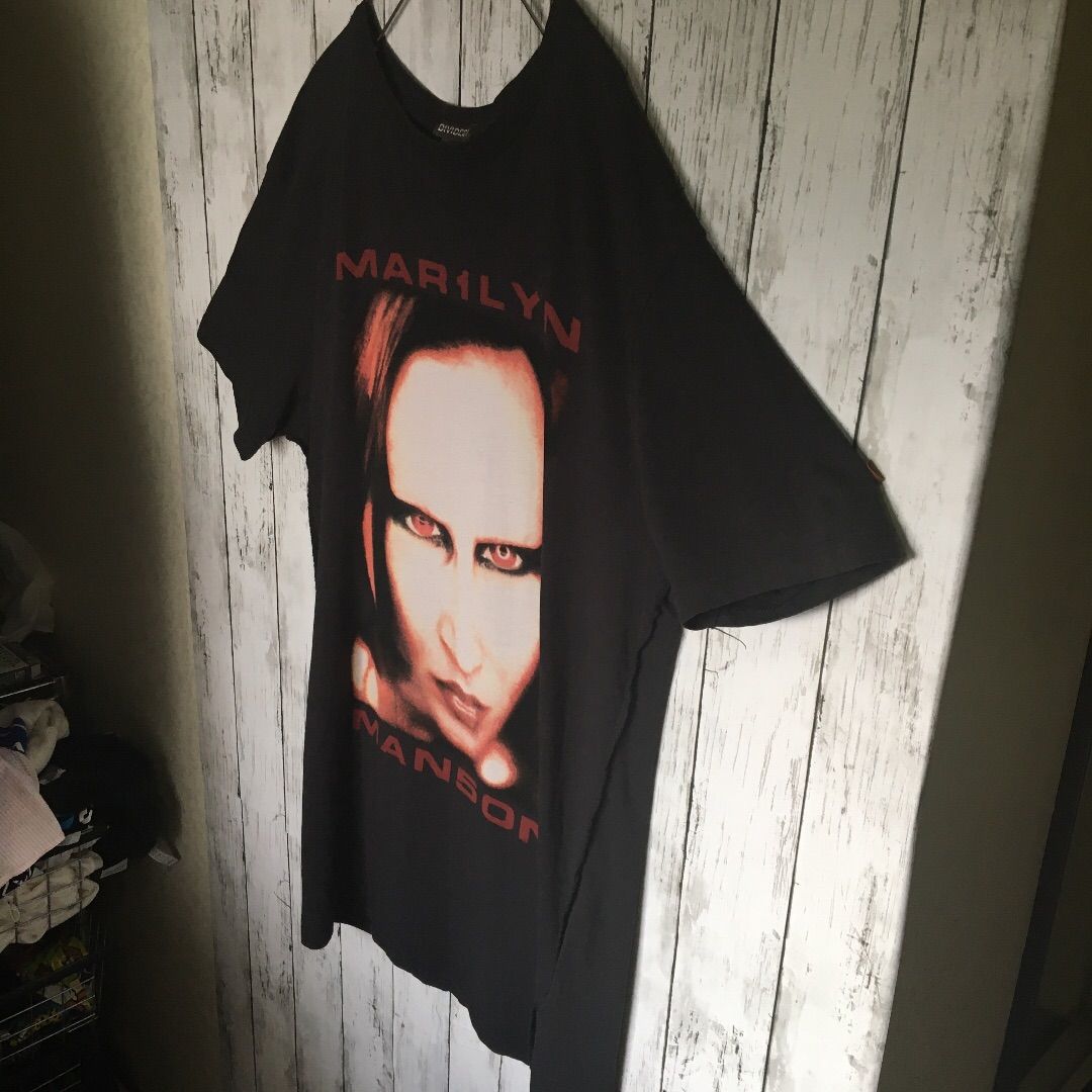 【激レア】マリリンマンソン H&M　古着バンドTシャツ　ロックT クラッシュ加工 - メルカリShops