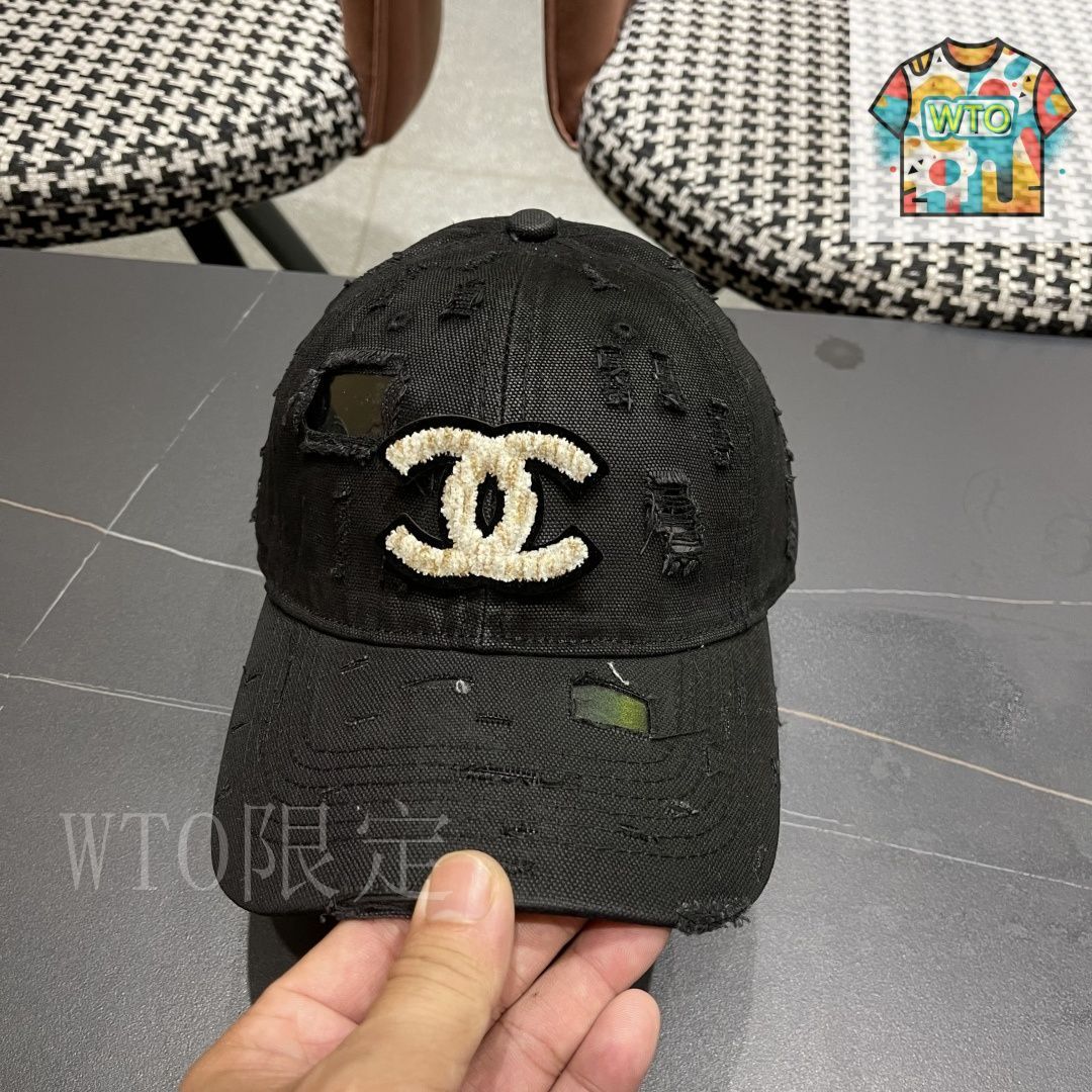 CHANEL 黒 ベースボールキャップ 今日WTO】CHANEL New ベースボールキャップ-XF33 - メルカリ