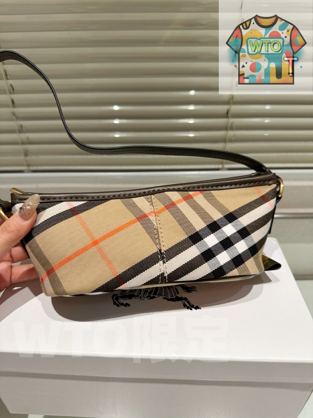 今日WTO】Burberry バーバリー ミニホボシリーズ クラシック格紋